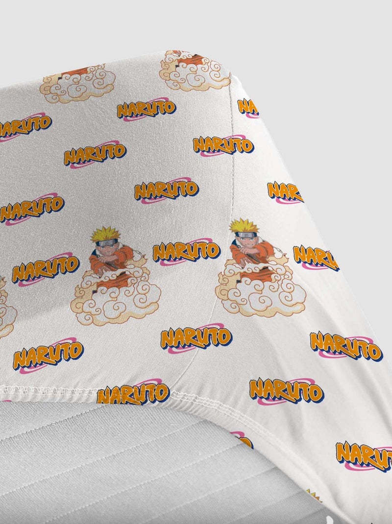 Drap housse 'Naruto' Jaune - Kiabi