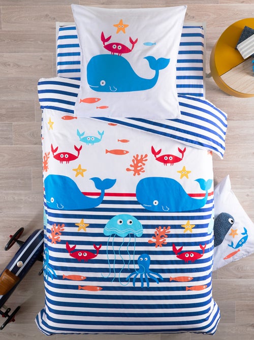 Drap housse OCTOPUSSE en coton issu de l'agriculture biologique - Kiabi Drap housse OCTOPUSSE en coton issu de l'agriculture biologique - Kiabi