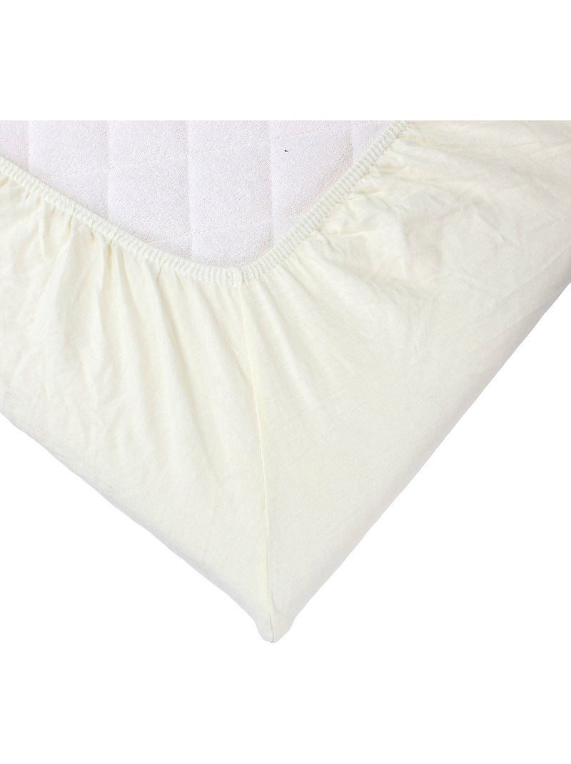 Drap Housse Oeko-tex® Standard 100 Beige - Kiabi