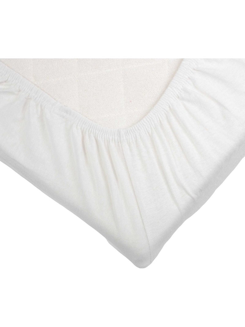 Drap housse oeko-tex® standard 100 Blanc - Kiabi
