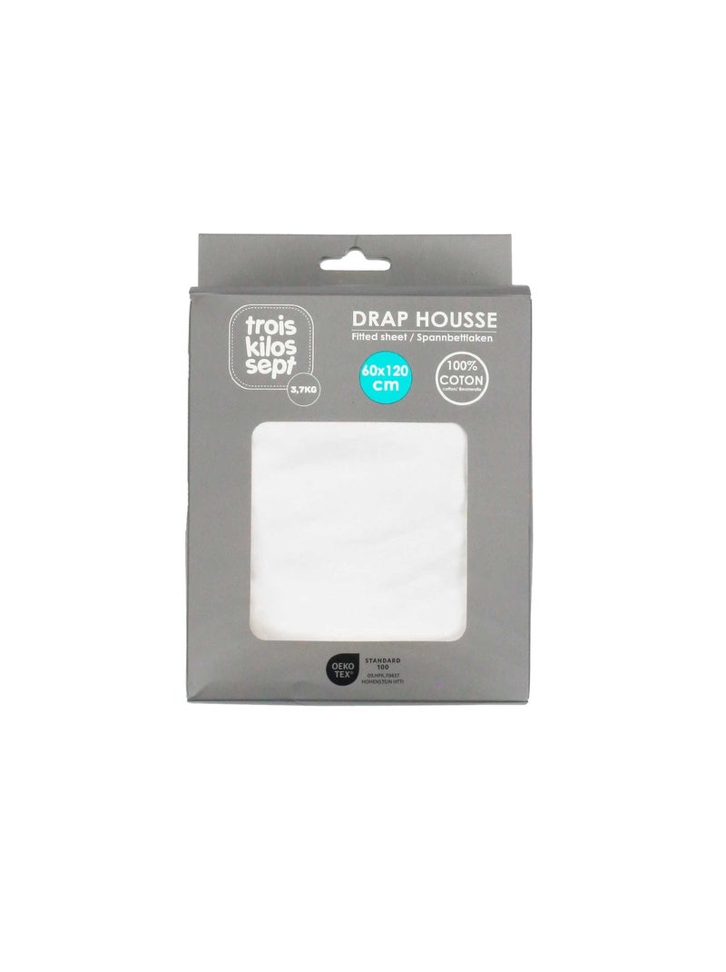 Drap housse oeko-tex® standard 100 Blanc - Kiabi