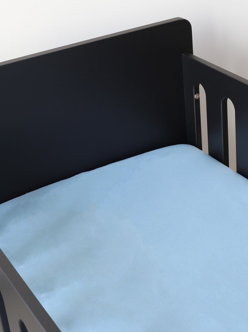 Drap Housse Oeko-tex® Standard 100 Bleu ciel - Kiabi