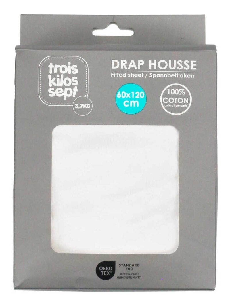 Drap Housse Oeko-tex® Standard 100 Bleu ciel - Kiabi