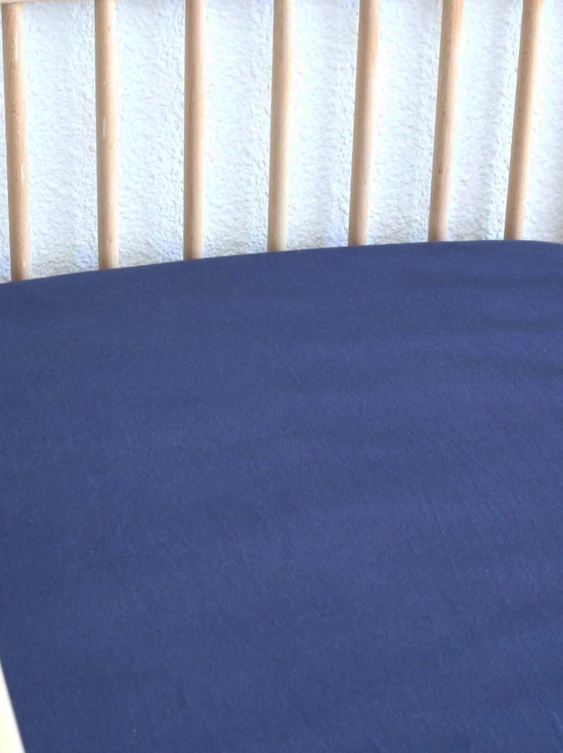 Drap Housse Oeko-tex® Standard 100 Bleu marine - Kiabi