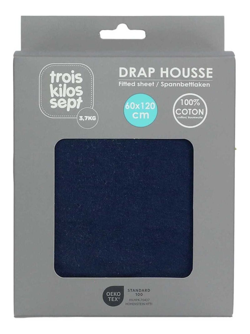 Drap Housse Oeko-tex® Standard 100 Bleu marine - Kiabi
