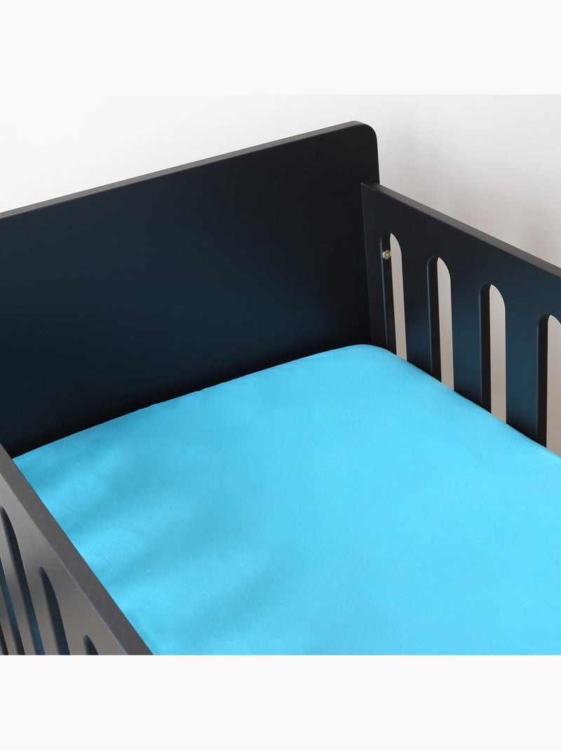 Drap Housse Oeko-tex® Standard 100 Bleu turquoise - Kiabi