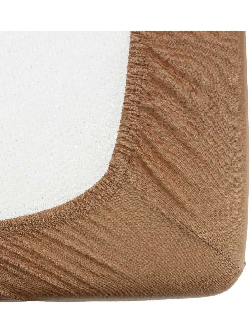 Drap Housse Oeko-tex® Standard 100 Camel - Kiabi
