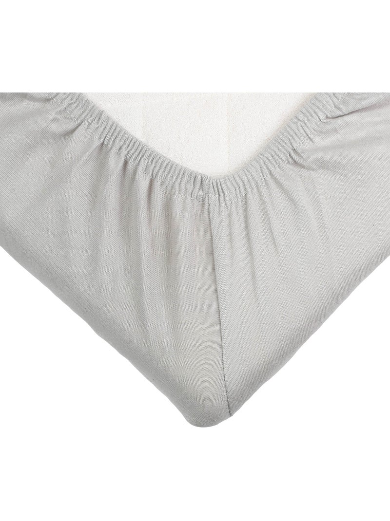 Drap Housse Oeko-tex® Standard 100 Gris clair - Kiabi