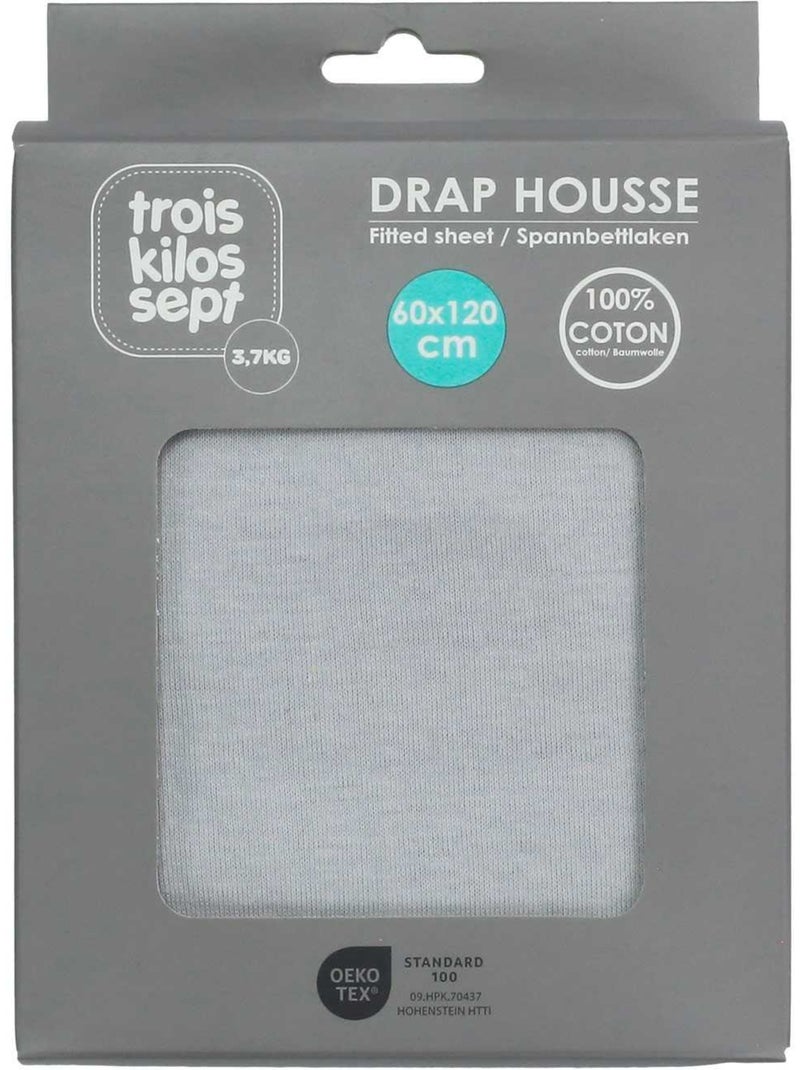 Drap Housse Oeko-tex® Standard 100 Gris clair - Kiabi