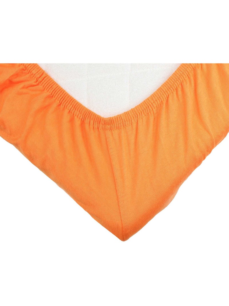 Drap housse oeko-tex® standard 100 Orange - Kiabi