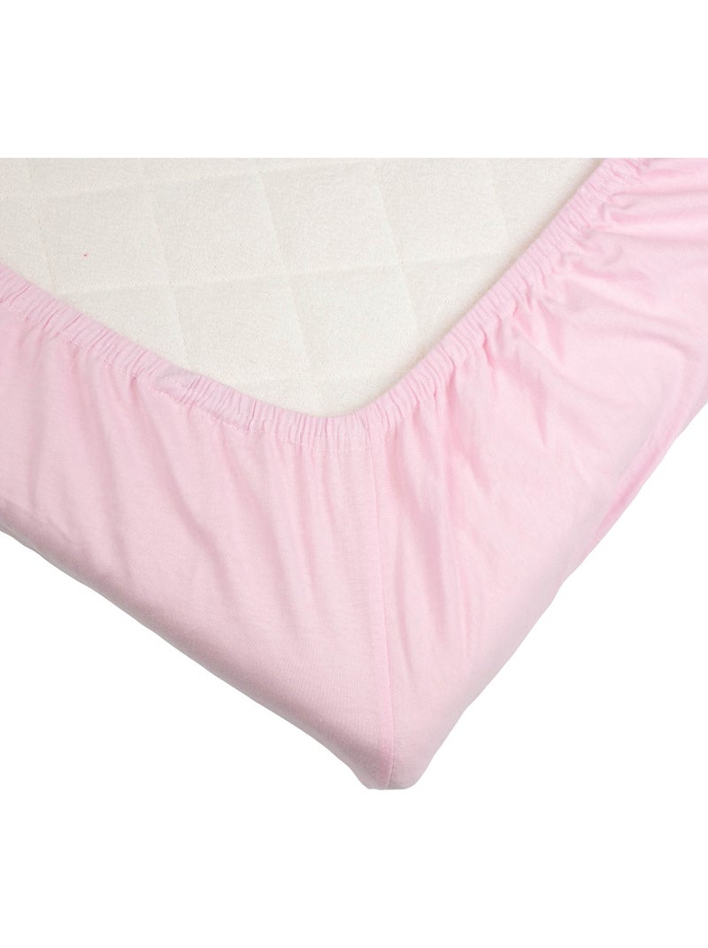 Drap Housse Oeko-tex® Standard 100 Rose pâle - Kiabi