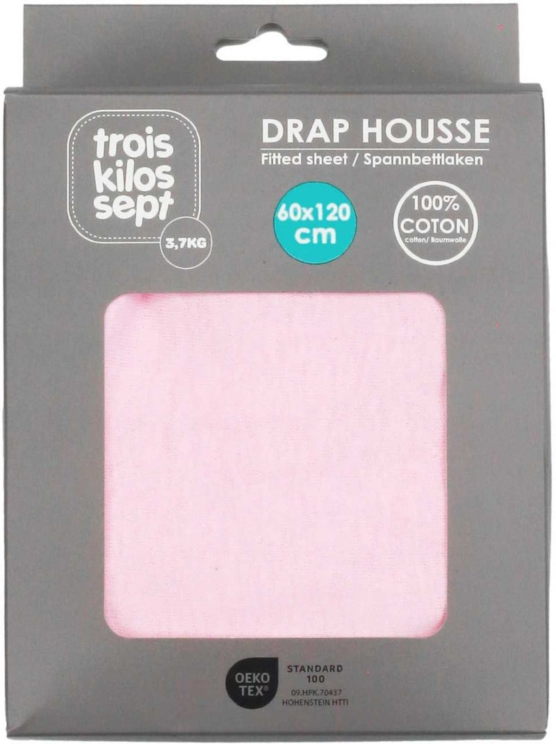 Drap Housse Oeko-tex® Standard 100 Rose pâle - Kiabi