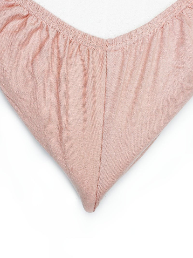 Drap Housse Oeko-tex® Standard 100 Vieux rose - Kiabi