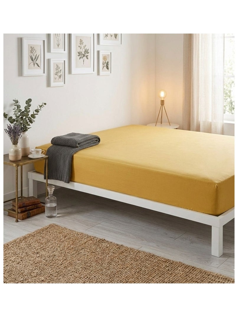 Drap housse Oscard Jaune - Kiabi