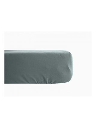 Drap housse Palace pur coton teint lavé 63 fils/cm² Vent du sud - Palace Lin - 180 x 200 cm bonnet d