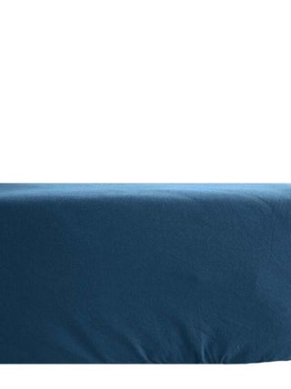 Drap housse Palace pur coton teint lavé 63 fils/cm² Vent du sud - Palace Marine - 160 x 200 cm bonne
