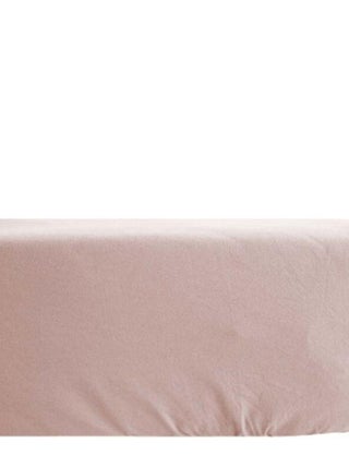 Drap housse Palace pur coton teint lavé 63 fils/cm² Vent du sud - Palace Rose - 90 x 190 cm bonnet d