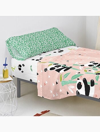 Drap-housse Panda garden "Happyfriday