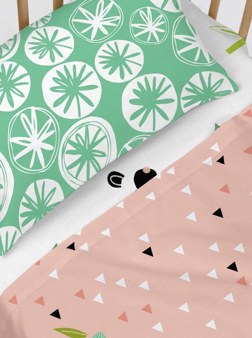 Drap-housse Panda garden Lit Bébé "Happyfriday" - Kiabi