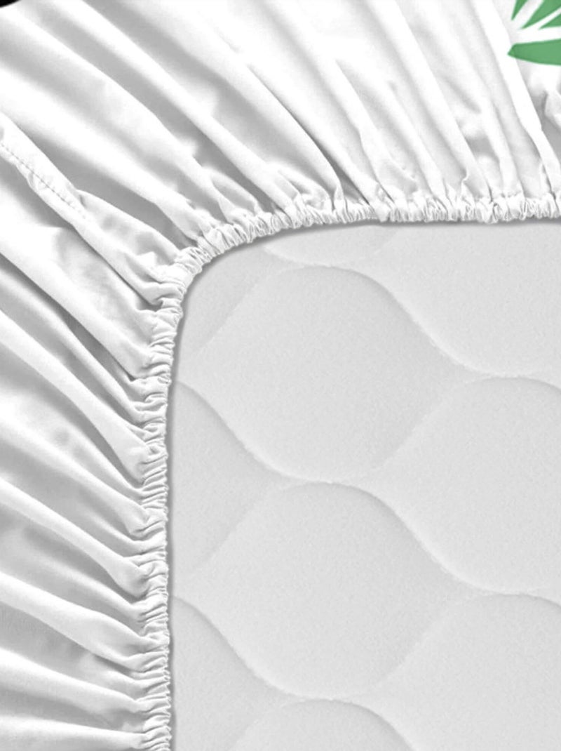 Drap-housse Panda garden Lit Bébé "Happyfriday" Blanc - Kiabi