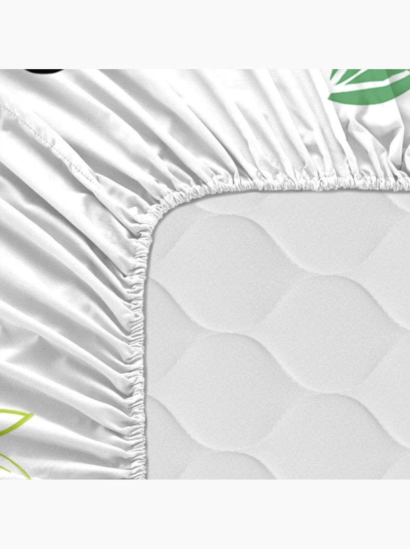 Drap-housse Panda garden Lit Bébé "Happyfriday" Multicolore - Kiabi