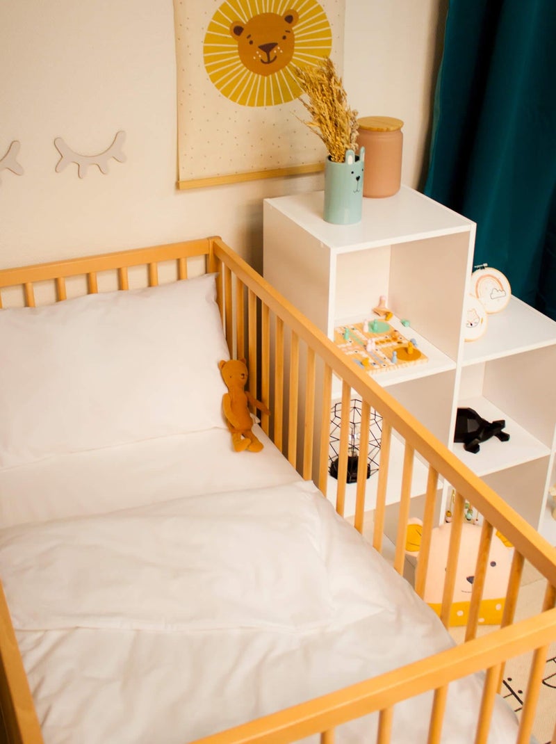 Drap housse percale bonnet 15 made in France Blanc - Kiabi