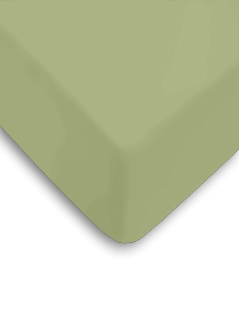 Drap housse percale bonnet 30 Vert - Kiabi