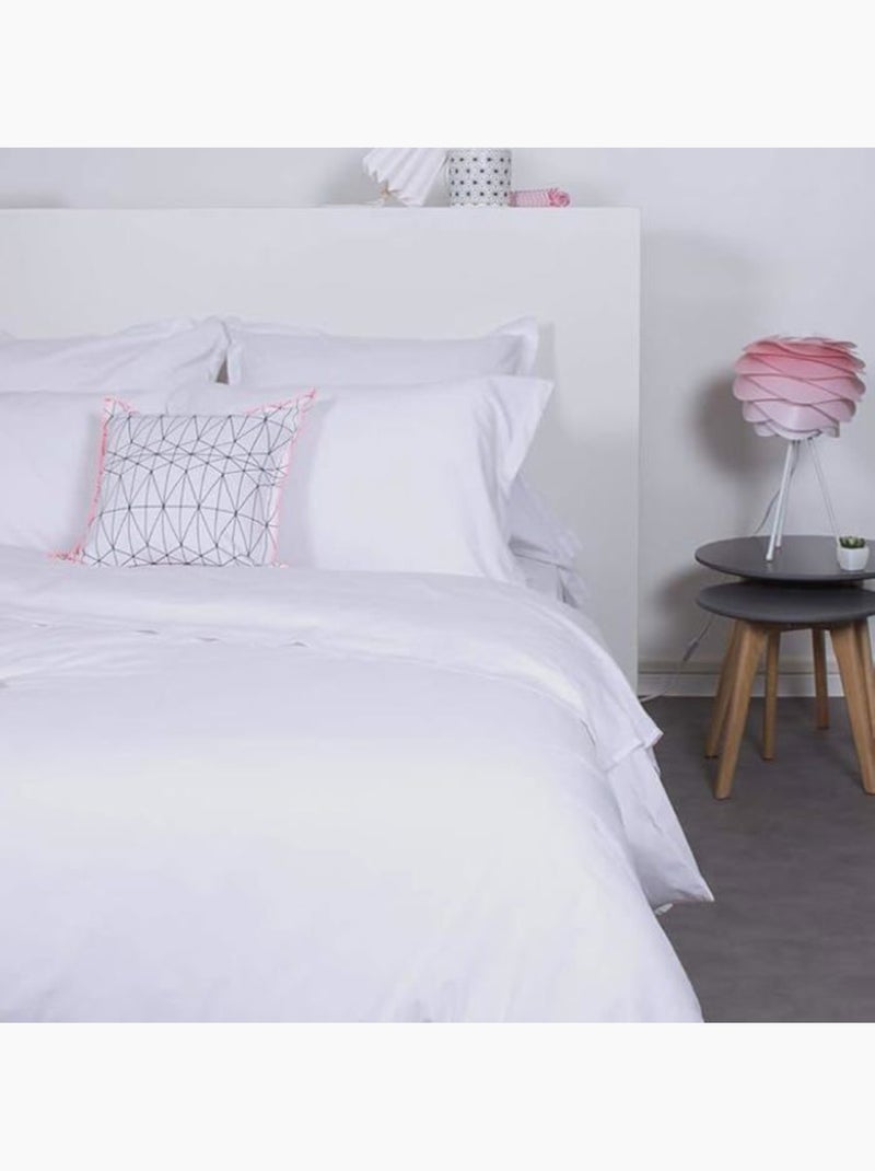 Drap housse percale coton Blanc - Kiabi