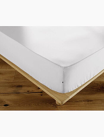Drap-Housse Percale de Coton 120 Fils Unie PERRINE