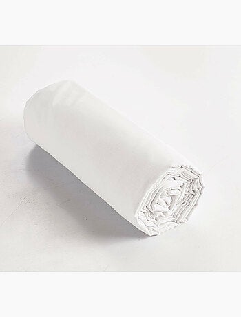 Drap-Housse Percale de Coton 120 Fils Unie PERRINE