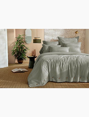 Drap-housse percale de coton 120 fils unie perrine