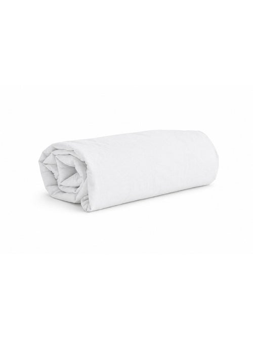 Drap housse percale de coton 65 fils/cm² - 140x190 / blanc - Kiabi Drap housse percale de coton 65 fils/cm² - 140x190 / blanc - Kiabi