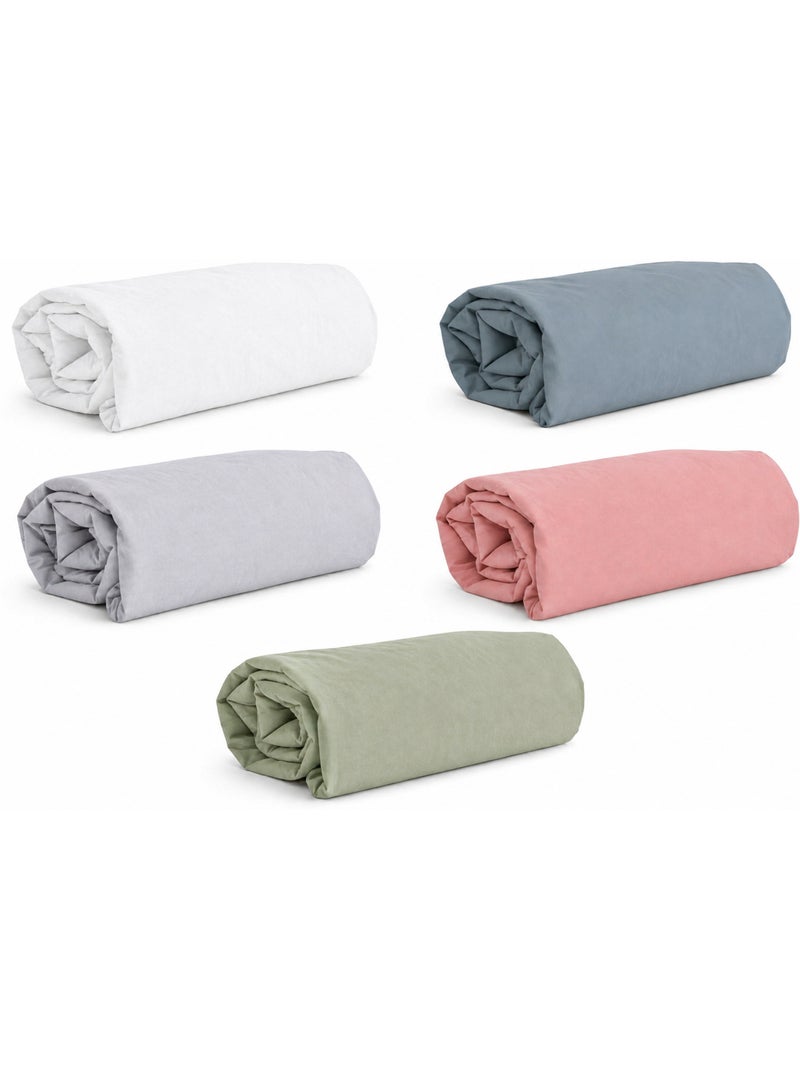 Drap housse percale de coton 65 fils/cm² - 140x190 / blanc Blanc - Kiabi