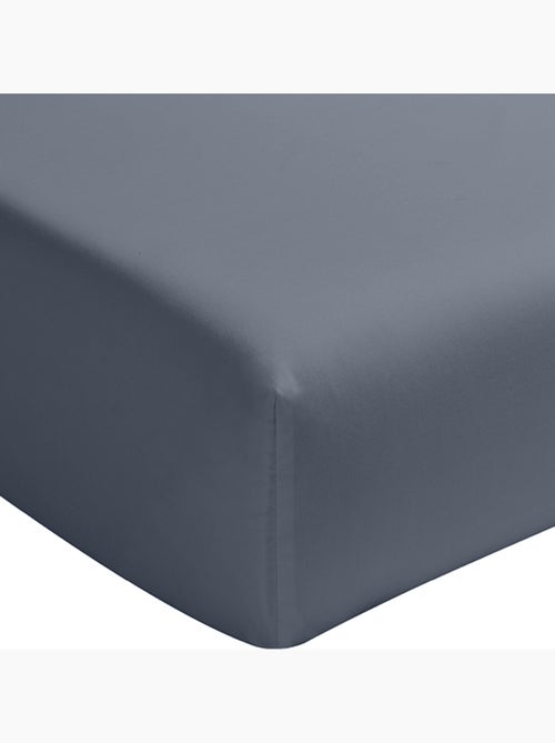 Drap housse Percale de Coton lavé - Kiabi