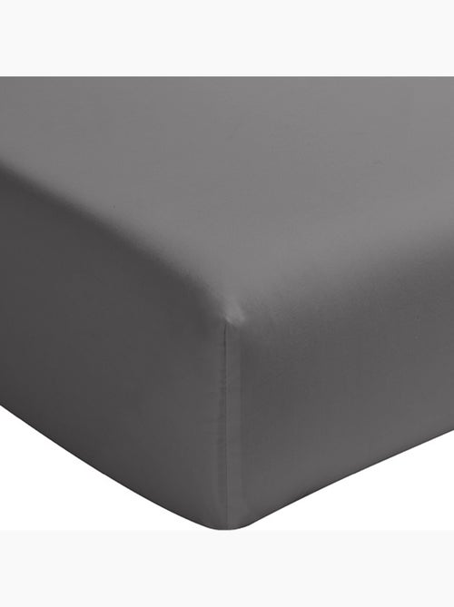 Drap housse Percale de Coton lavé - Kiabi