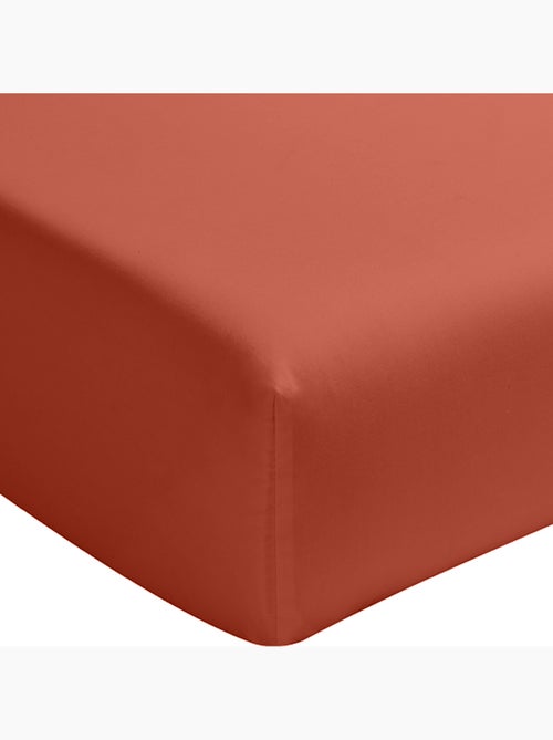 Drap housse Percale de Coton lavé - Kiabi