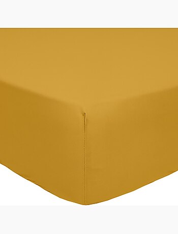 Drap housse percale de coton uni - Mura