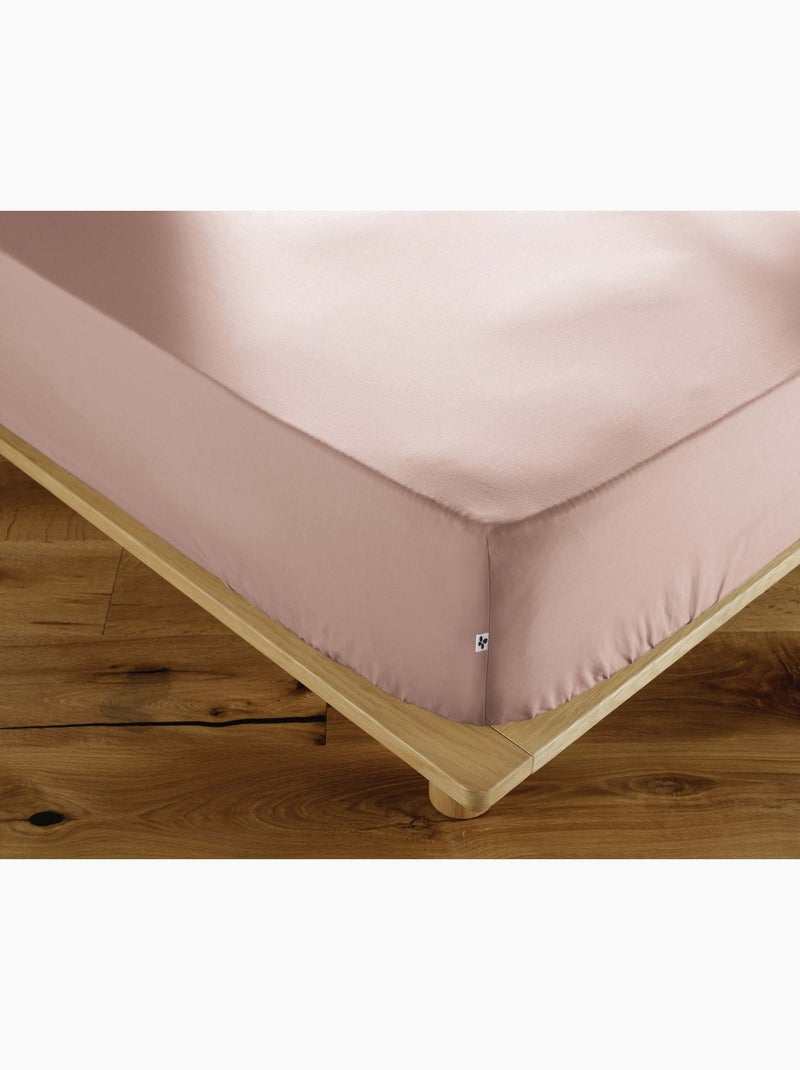 Drap housse percale de coton perrine Rose - Kiabi