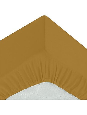 Drap housse percale de coton uni Harmonie