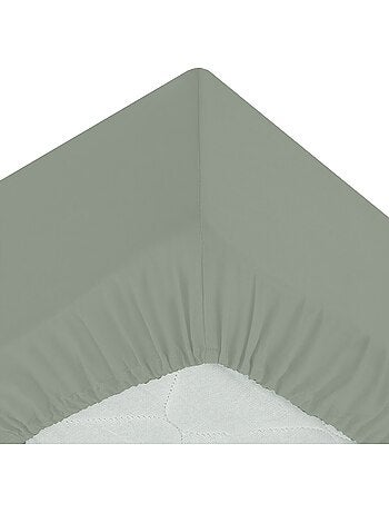 Drap housse percale de coton uni Harmonie