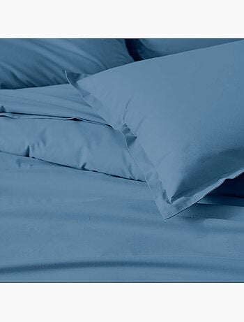 Drap-housse percale de coton uni bonnet 30 cm