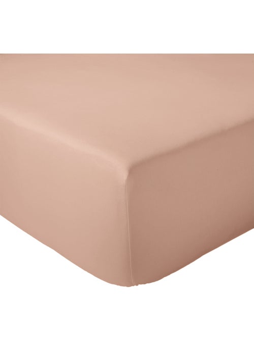 Drap-housse percale de coton uni bonnet 30 cm - Kiabi Drap-housse percale de coton uni bonnet 30 cm - Kiabi