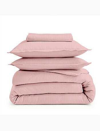 Drap-housse percale de coton uni bonnet 30 cm