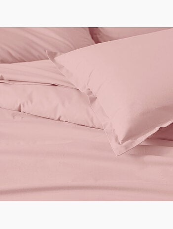 Drap-housse percale de coton uni bonnet 30 cm