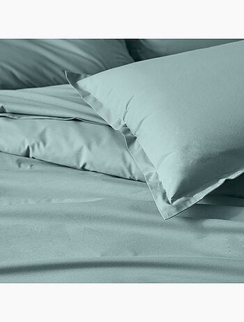 Drap-housse percale de coton uni bonnet 40 cm