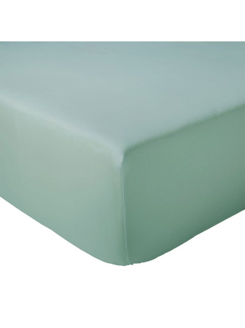 Drap-housse percale de coton uni bonnet 40 cm - Kiabi