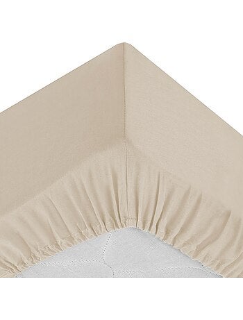 Drap housse percale de coton uni Harmonie