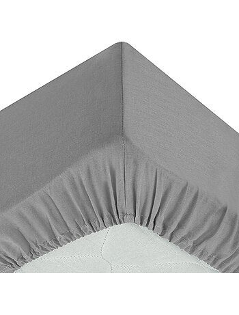 Drap housse percale de coton uni Harmonie