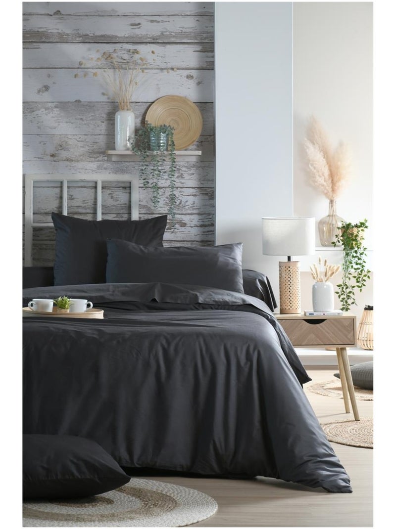 Drap housse percale Elysee uni Moutarde - Kiabi