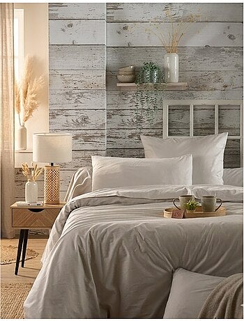 Drap housse percale en coton nuage